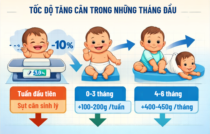 Tốc Độ Tăng Cân Của Trẻ Sơ Sinh