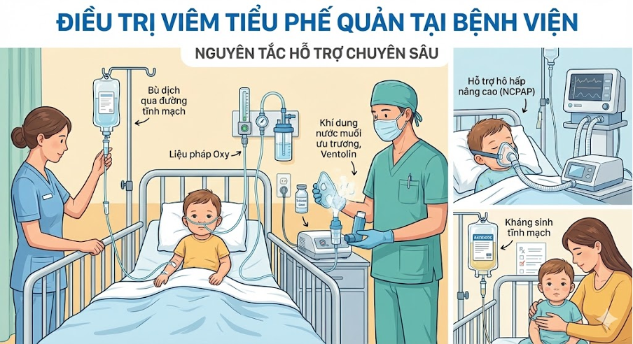 Phác đồ điều trị viêm tiểu phế quản tại bệnh viện