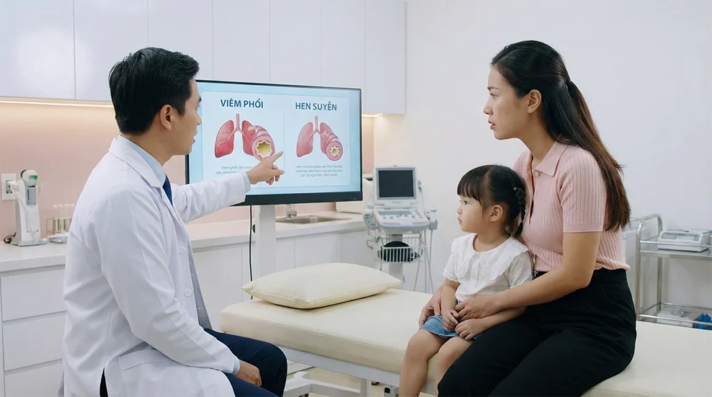 Viêm Phổi Tái Phát Hay Là Hen Suyễn? Mối Liên Hệ Mật Thiết Cha Mẹ Dễ Bỏ Qua
