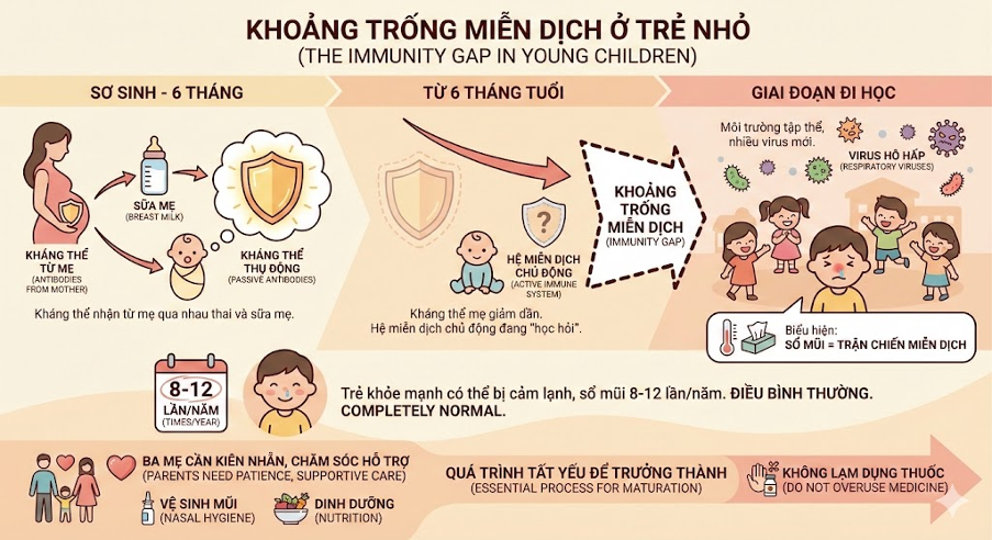 Khoảng trống miễn dịch ở trẻ nhỏ