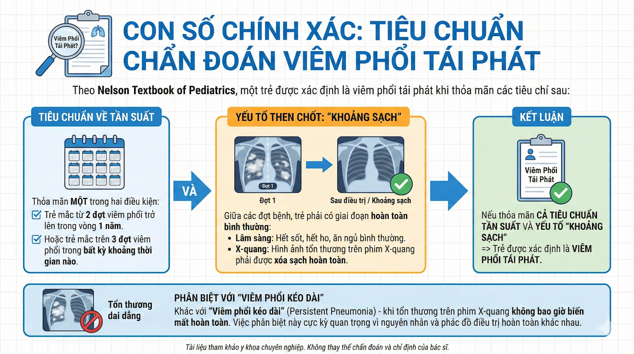 Con Số Chính Xác: Tiêu Chuẩn Chẩn Đoán Viêm Phổi Tái Phát