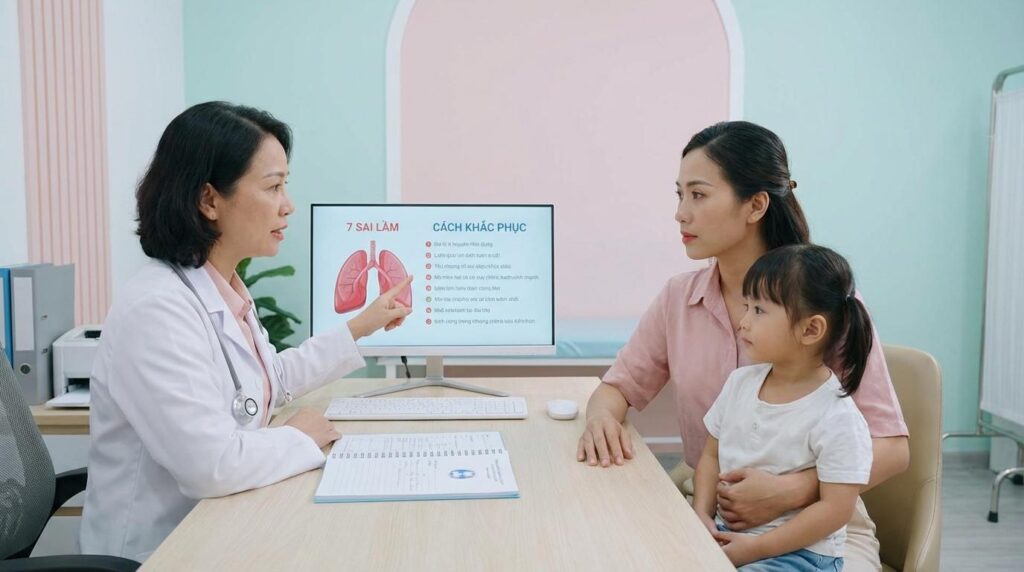 7 Sai Lầm "Kinh Điển" Khiến Trẻ Viêm Phổi Tái Phát Mãi Không Dứt & Cách Khắc Phục