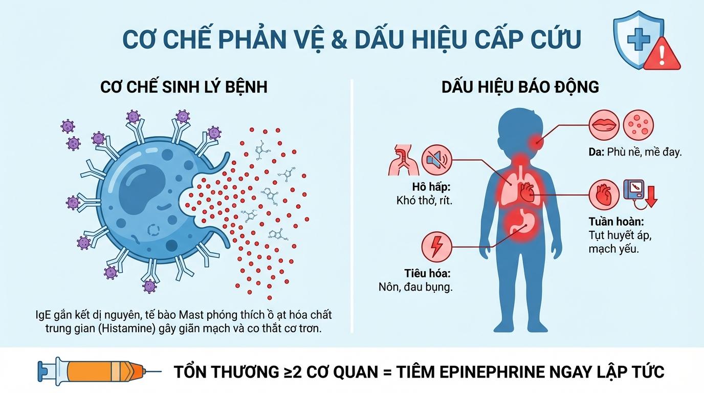 Cơ Chế Bệnh Sinh Của Phản Vệ Và Các Dấu Hiệu Lâm Sàng Cần Can Thiệp Khẩn Cấp