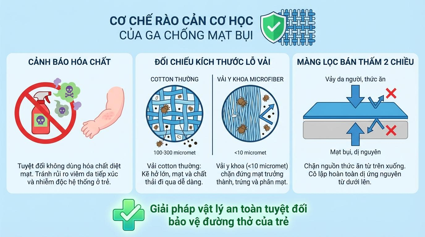 Đặc Tính Vật Lý Của Ga Chống Mạt Bụi: Cơ Chế Rào Cản Cơ Học