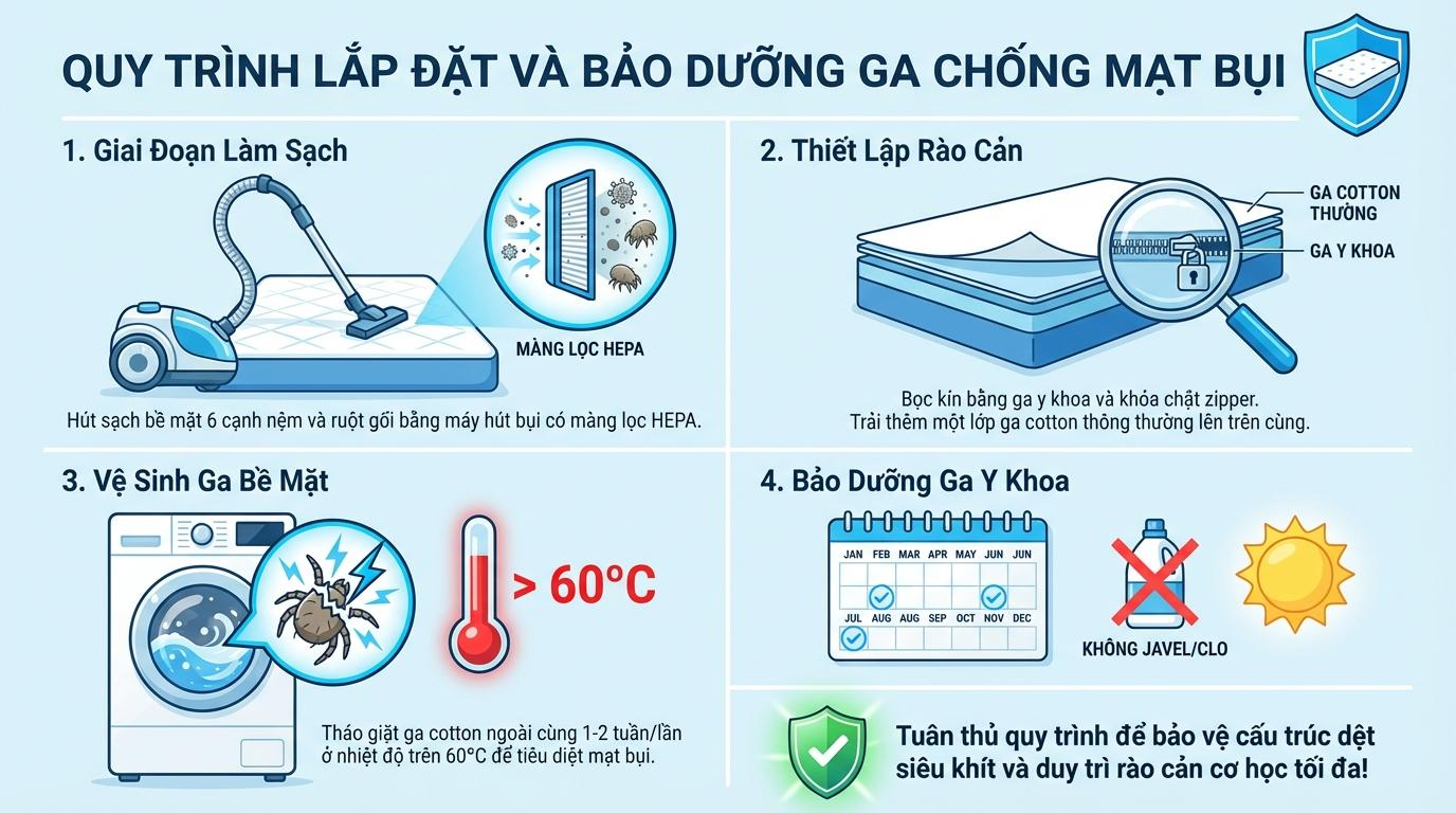 Hướng Dẫn Thực Hành Lâm Sàng: Quy Trình Lắp Đặt Và Vệ Sinh Cơ Học