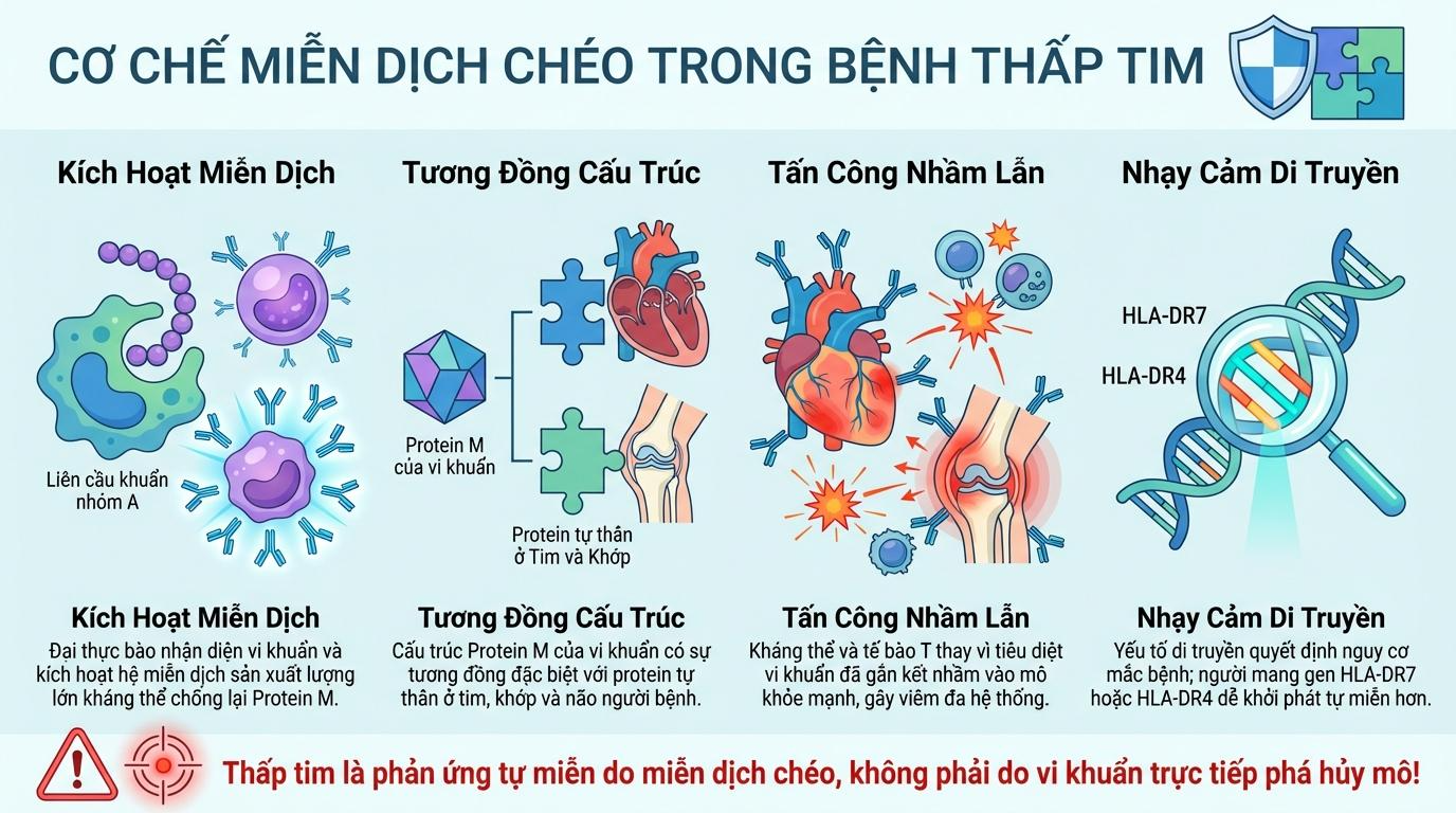 Sinh Lý Học và Cơ Chế Bệnh Sinh (Pathophysiology & Molecular Mimicry)