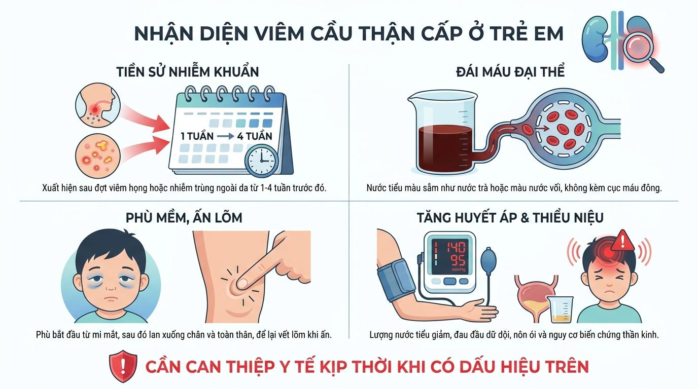 Phân Tích Lâm Sàng: Dấu Hiệu Nhận Diện Viêm Cầu Thận Cấp Ở Trẻ Em