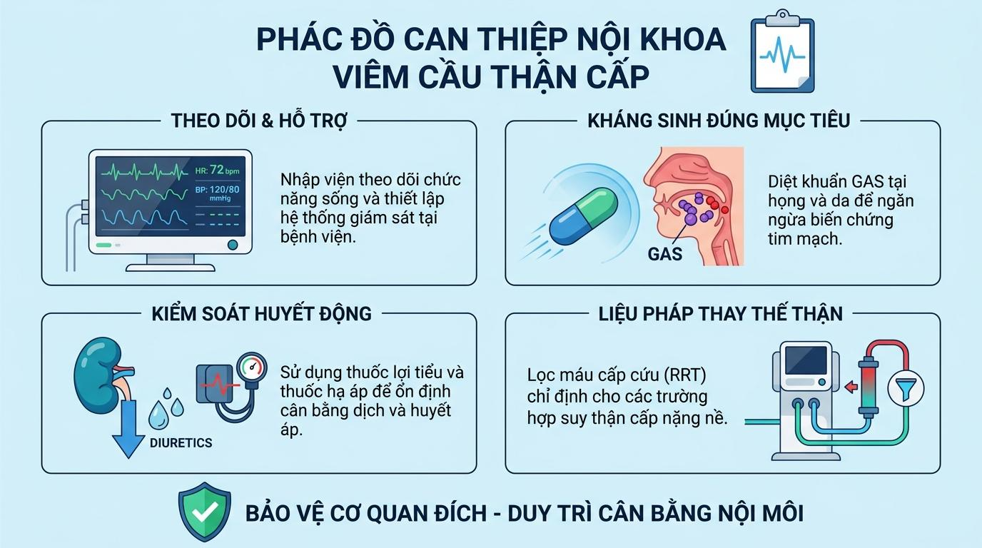 Phác Đồ Can Thiệp Nội Khoa: Quản Lý Triệu Chứng Và Ổn Định Huyết Động