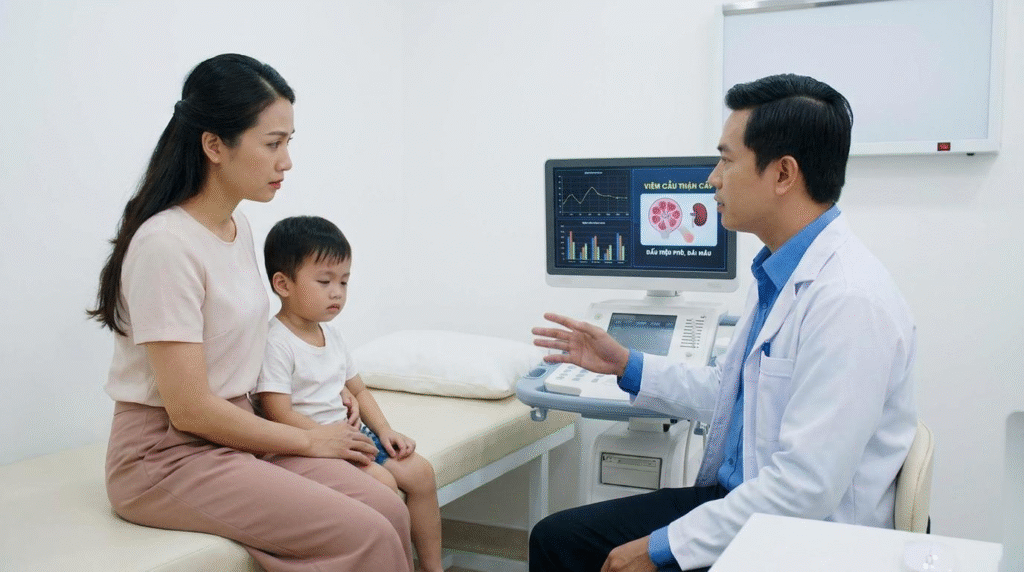 Viêm Cầu Thận Cấp Ở Trẻ Em: Cảnh Giác Dấu Hiệu Phù, Đái Máu Sau Viêm Họng